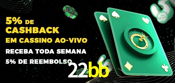 Promoções do cassino ao Vivo 22bb